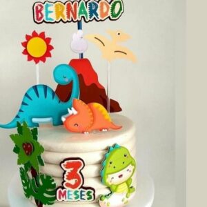Arquivo de corte Topo de Bolo Dinossauros STUDIO #1653