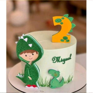 Arquivo de Corte Topo de Bolo Dinossauro Cute Camadas #11270