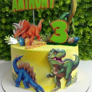 Arquivo de Corte Topo de Bolo Dinossauro Inteligência Artifi