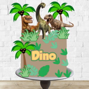 Arquivo de Corte Topo de Bolo Dinossauros