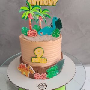 Arquivo de Corte Topo de Bolo Dinossauros