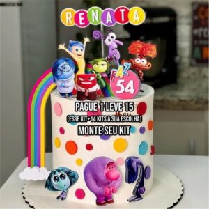 Arquivo de Corte Topo de Bolo Divertidamente 3