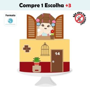 Arquivo de Corte Topo de Bolo Dona Florinda Bebê