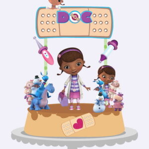 Arquivo de Corte Topo de Bolo Doutora Brinquedo Studio/pdf