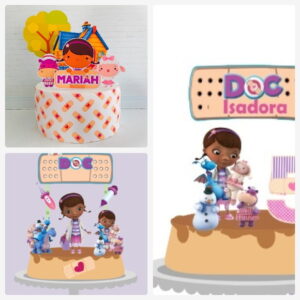Arquivo de Corte Topo de Bolo Doutora Brinquedos + Brinde
