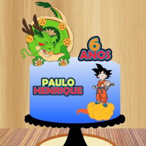 Arquivo de Corte Topo de Bolo Dragon Ball Goku e Shenlong
