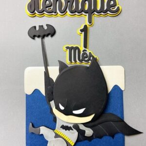 Arquivo de Corte Topo de Bolo em Camadas Batman Baby 005