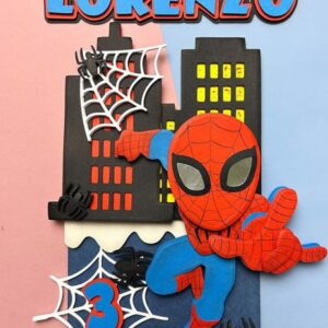 Arquivo de Corte: Topo de Bolo em Camadas Homem Aranha 006