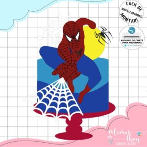 Arquivo de Corte: Topo de Bolo em Camadas Homem Aranha 011