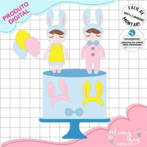 Arquivo de Corte: Topo de Bolo em Camadas Metoo Dolls 002