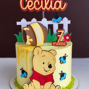 Arquivo de Corte: Topo de Bolo em Camadas Ursinho Pooh 014