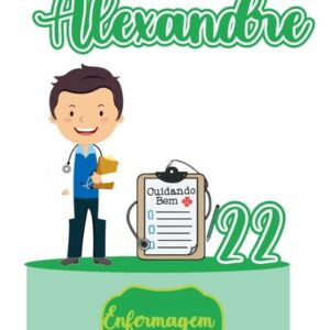 Arquivo de Corte Topo de Bolo Enfermagem 01