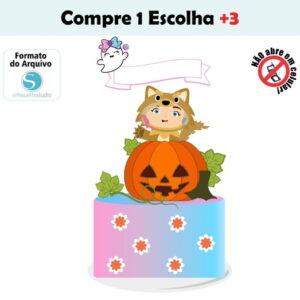 Arquivo de Corte Topo de Bolo Enid - Wandinha