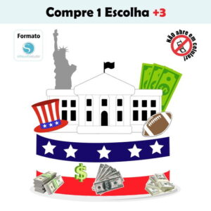 Arquivo de Corte Topo de Bolo Eua #001