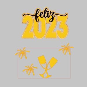 Arquivo de Corte Topo de Bolo Feliz 2023