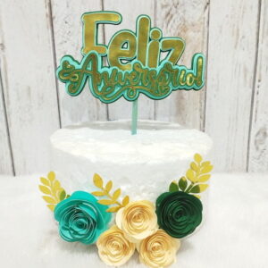 Arquivo de Corte Topo de Bolo Feliz Aniversario