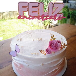 Arquivo de Corte Topo de Bolo Feliz Aniversario