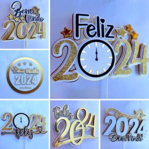 Arquivo de Corte Topo de Bolo Feliz Ano Novo 2024 (01)