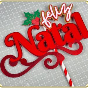 Arquivo de Corte: Topo de Bolo Feliz Natal