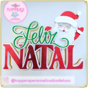 Arquivo de Corte: Topo de Bolo Feliz Natal