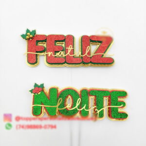 Arquivo de Corte: Topo de Bolo Feliz Natal