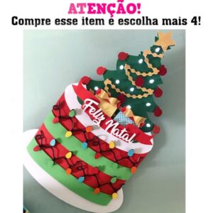 Arquivo de Corte: Topo de Bolo Feliz Natal