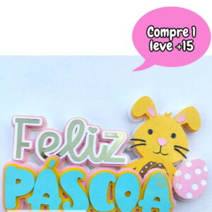 Arquivo de Corte Topo de Bolo Feliz Páscoa #2652