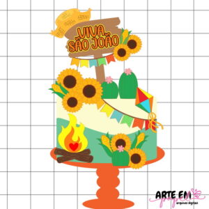Arquivo de Corte: Topo de Bolo Festa Junina 113