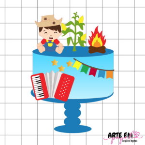 Arquivo de Corte: Topo de Bolo Festa Junina 120