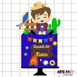 Arquivo de Corte: Topo de Bolo Festa Junina 152