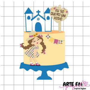 Arquivo de Corte: Topo de Bolo Festa Junina 184