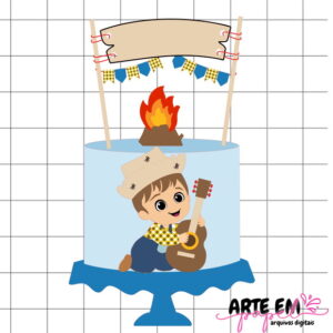 Arquivo de Corte: Topo de Bolo Festa Junina 187