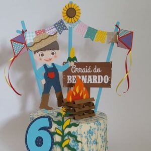Arquivo de corte Topo de Bolo Festa Junina Menino COD: 632