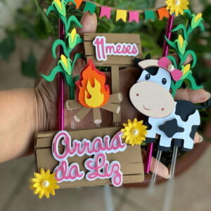 Arquivo de Corte Topo de Bolo Festa Junina Vaquinha