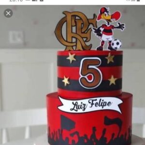 Arquivo de Corte: Topo de Bolo Flamengo 01