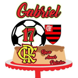 Arquivo de corte Topo de Bolo Flamengo 06