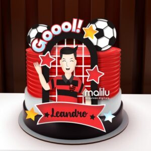Arquivo de Corte: Topo de Bolo Flamengo