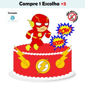 Arquivo de Corte Topo de Bolo Flash