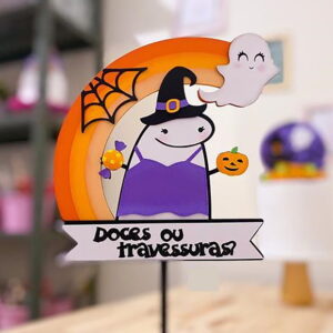 Arquivo de Corte: Topo de Bolo Flork Halloween 037