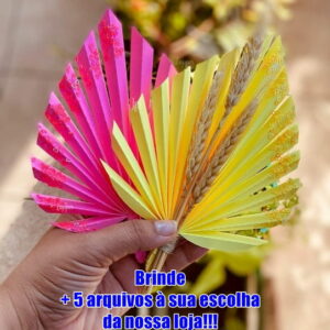 Arquivo de Corte Topo de Bolo Folhagem