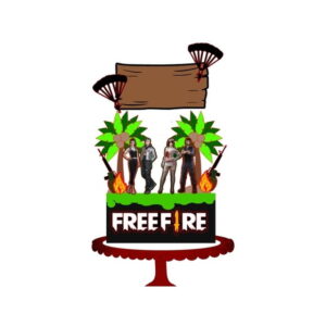 Arquivo de Corte - Topo de Bolo (free Fire) 7