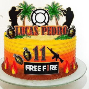 Arquivo de Corte Topo de Bolo Free Fire