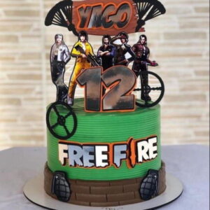 Arquivo de Corte Topo de Bolo Free Fire Studio