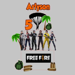 Arquivo De Corte Topo De Bolo Freefire