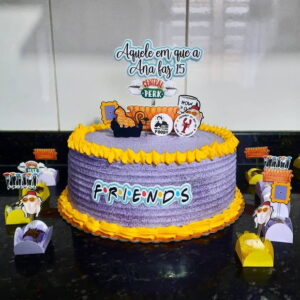 Arquivo de Corte Topo de Bolo Friends - Studio e PDF