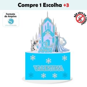 Arquivo de Corte Topo de Bolo Frozen