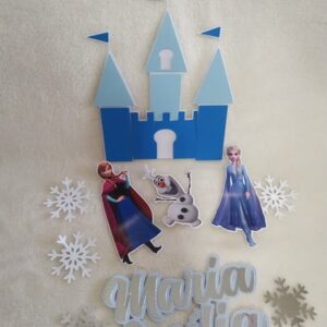Arquivo De Corte Topo De Bolo Frozen Castelo Camadas