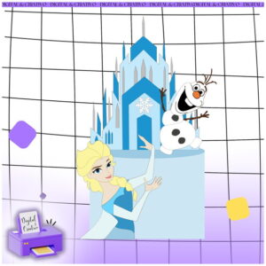 Arquivo de Corte: Topo de Bolo Frozen
