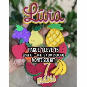 Arquivo de Corte Topo de Bolo Frutas 1