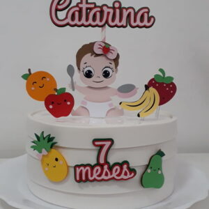 Arquivo de corte topo de bolo frutinhas bebe